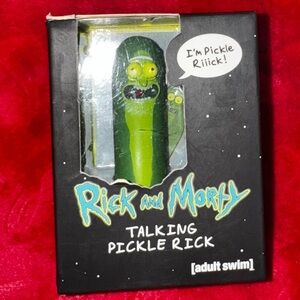 Rick and Morty: Talking Pickle Rick (RP Minis) Figure & Book –Adult Swim Novelty